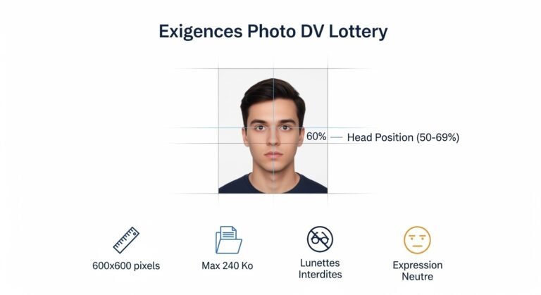 Dimensions des Photos pour la DV Lottery 2027