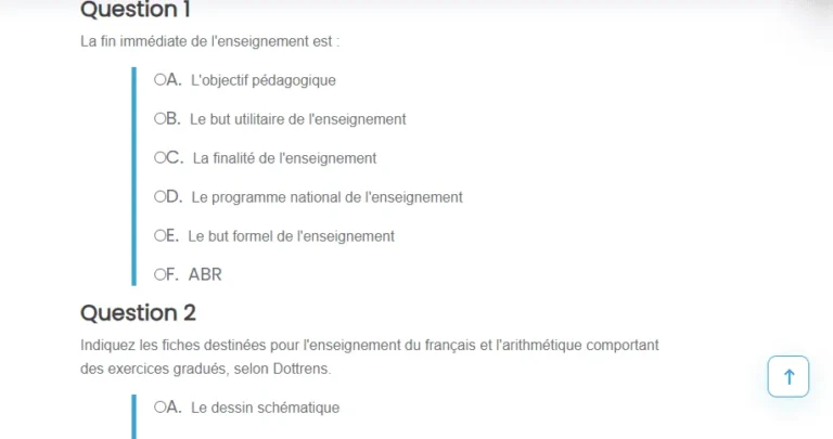 Télécharger Les Items EXETAT En PDF pour Toutes les Options